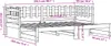 vidaXL Tagesbett Ausziehbar Schwarz 2x(90x200) cm Produktbild-Vorschau 7
