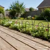 Relaxdays Beetzaun Metall, 10 modulare Zaunelemente Produktbild-Vorschau 5