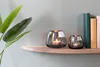 Fink BELLA, Teelichthalter, Glas, Silberfolie, grau, Produktbild-Vorschau 2