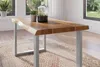 Esstisch 120 x 80 cm Akazie massiv natur Baumkantentisch Produktbild-Vorschau 4