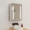 LED Spiegelschrank 60x70 cm mit Beschlagfrei Drei Produktbild-Vorschau 1