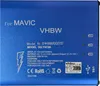 The back of a blue electronic device with labels and indicators. Produktbild-Vorschau