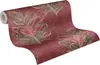 Rote Tapete mit Federn, Gold Design & Struktureffekt Produktbild-Vorschau 15