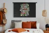 MuchoWow® Wandteppich Wandbehang Pflanzen - Blumen - Zitate Produktbild-Vorschau 4