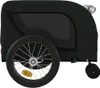 vidaXL Fahrradanhänger Hunde Schwarz Oxford-Gewebe und Produktbild-Vorschau 6