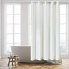 Duschvorhang Weiss Stoff 260x200 cm, antibakteriell, Produktbild-Vorschau 2