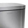 Close-up of the top corner of a silver trash can with the brand name 'KARAT' embossed on it. Podgląd zdjęcia produktu
