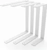 A set of white shelf brackets arranged in a staggered formation against a white background. Produktbild-Vorschau