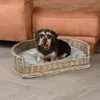 UNUS Hundebett Hundekorb Haustierkorb mit grauem Kissen in Produktbild-Vorschau 3