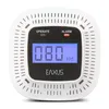 A white carbon monoxide detector with a digital display and indicator lights. Voir les images du produit
