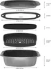 A diagram showing different components of a cookware set with dimensions and capacity indicated. Anteprima dell’immagine prodotto