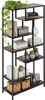 Relaxdays 4052025520144, Ciemny brąz, 6 pół., Drewno, Stal, Podgląd zdjęcia produktu 1