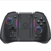 A black wireless game controller with RGB lighting is shown against a white background. Produktbild-Vorschau