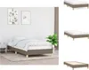 vidaXL Bettgestell Taupe 90x200 cm Stoff -  Betten & Produktbild-Vorschau 1