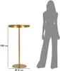 Okrągły wysoki stół z metalu w kolorze złotym 51x100cm Doha Podgląd zdjęcia produktu 7