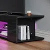 SONNI TV-Schrank Schwarz Hochglanz 135x39x30cm mit Produktbild-Vorschau 9