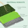 PawHut Toilette pour chien litière avec 2 tapis en gazon Voir les images du produit 4