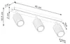 Plafonnier KARBON 3L beige 3xGU10 10W aluminium Voir les images du produit 9