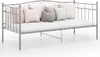 The Living Store Schlafsofa Bettgestell Grau Metall 90x200 Produktbild-Vorschau 1