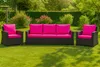 Cuscini per divano da giardino - Seduta 160x60x7, schienale Anteprima dell’immagine prodotto 9