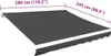 vidaXL Plátno na markízu Antracit 300x250 cm Náhľad obrázku produktu 4