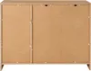 Kommode - Buchedekor - 109 x 86 cm - 3 Türen - 2 Schubladen Produktbild-Vorschau 3