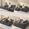 VASAGLE Modulares Sofa, Ecksofa mit Liege links, 244 cm Produktbild-Vorschau 3