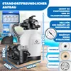 KESSER® Sandfilteranlage mit Pumpe & 1200g Filterbälle, Produktbild-Vorschau 2