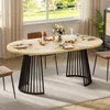 Runder Ausziehbarer Tisch für Esszimmer, 100-180cm 4-8 Produktbild-Vorschau 12