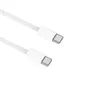 A white braided USB-C to USB-C charging cable is shown against a white background. Produktbild-Vorschau
