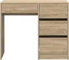 vidaXL Stôl Sonoma dub 90 x 37,5 x 75 cm materiál na báze Náhľad obrázku produktu 4