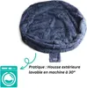 Pouf géant déhoussable Fourrure artificielle BANANAIR 200 Voir les images du produit 4