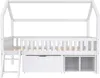 OKWISH Lit enfant 90x200 cm - Lit cabane avec tiroirs et Voir les images du produit 9