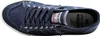 A top-down view of a blue Dockers sneaker. Voir les images du produit
