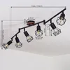 Borio »Borio« 6-flammige Deckenlampe aus Metall/Holz in Produktbild-Vorschau 4