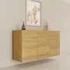 Buffet Idao mit 3 Türen, Holzoptik, 160cm Produktbild-Vorschau 4