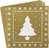 Sovie HOME Weihnachtsserviette White Tree in Gold aus Produktbild-Vorschau 5