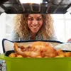 Grande pirofila in alluminio da 5L con coperchio verde Anteprima dell’immagine prodotto 3