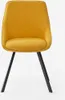 Stuhl drehbar für Esszimmer modernes Design aus Stoff Navya Produktbild-Vorschau 3