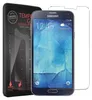 A Samsung Galaxy S5 phone with a screen protector and its packaging. Produktbild-Vorschau