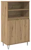 vidaXL Highboard Brown 60 x 36 x 110 cm Materiál na báze Náhľad obrázku produktu 2