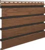 Fassadenverkleidung PVC 295 x 28,3 cm walnuss/schwarz Produktbild-Vorschau 1
