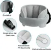 Verstellbare atmungsaktive Kinderkopfstütze 20×15 cm Grau Produktbild-Vorschau 6