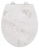 Asiento de inodoro de alta calidad, color blanco mármol, Vista previa de la imagen del producto 1