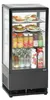 Bartscher Mini-vitrine réfrigérée 78L, noir, LxlxH : Voir les images du produit 2