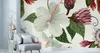 Muralo XXL Selbstklebende FOTOTAPETE Wei§e HIBISKUS Blumen Produktbild-Vorschau 3