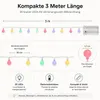 LED Lichterkette bunt 3m – 20 Kugeln, batteriebetrieben, Produktbild-Vorschau 4