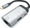 3in1 Adapter LAN Buchse & USB 2.0 Typ A Buchse & 2x 3.1 C Produktbild-Vorschau 1