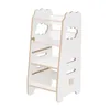 A white wooden learning tower for children, shown against a white background. Náhled obrázku produktu