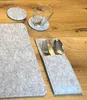 heimtexland ® Tischdeko Filz Tischset Bestecktasche Produktbild-Vorschau 5